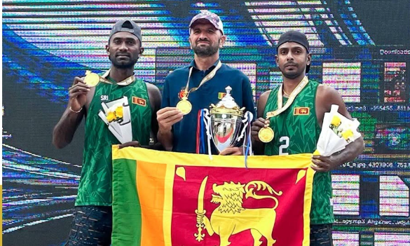 Sandun and Dileepa Secure Sri Lanka’s First CAVA Beach Volleyball Gold