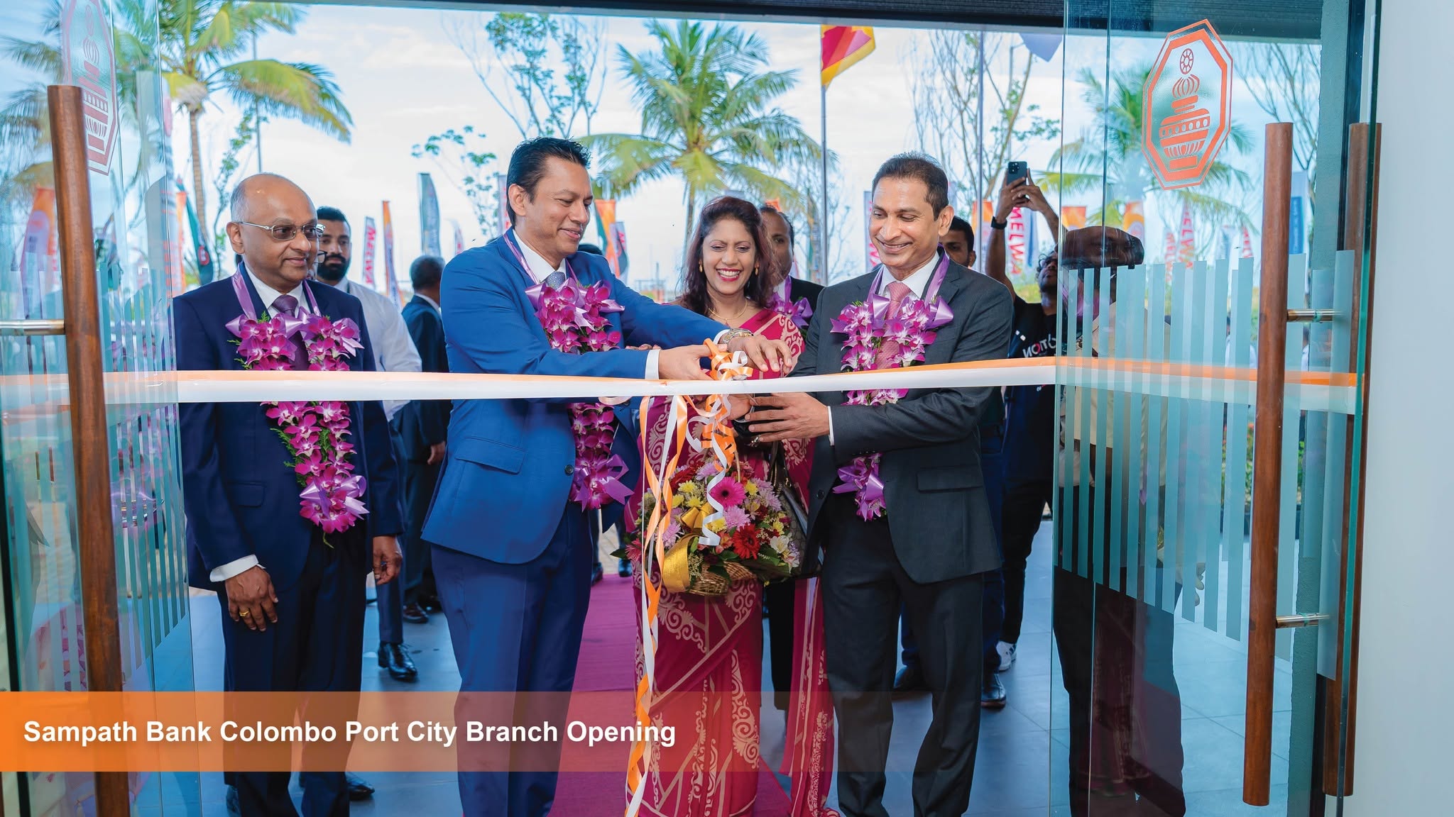 New Sampath Bank branch unveiled in Port City Colombo