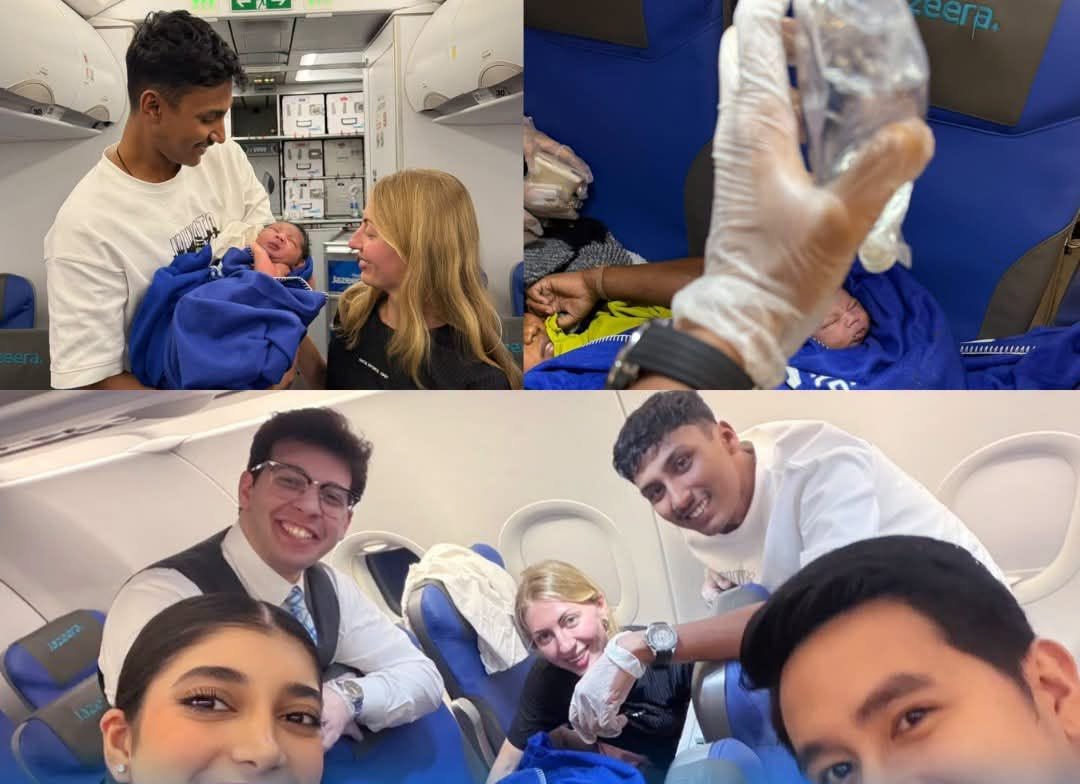 Sri Lankan Woman Gives Birth to Baby Boy Aboard Jazeera Airways Flight