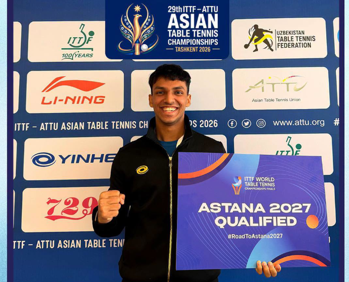 Senura Silva Makes History as First Sri Lankan to Qualify for World Table Tennis Championships