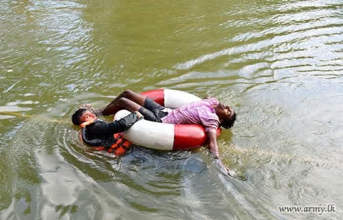 Sri Lanka Army Conducts Flood Rescue Training Exercise