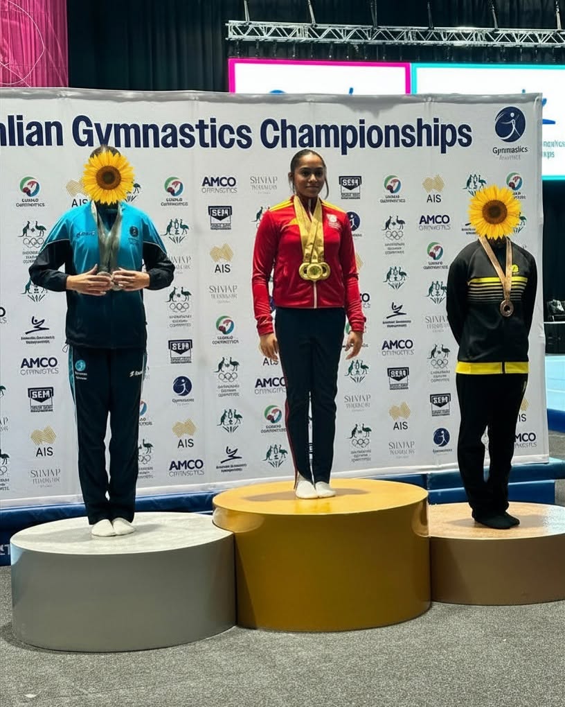 Sri Lankan-Origin Gymnast Minma Kiringoda Gamage Wins Three Gold Medals in Australia
