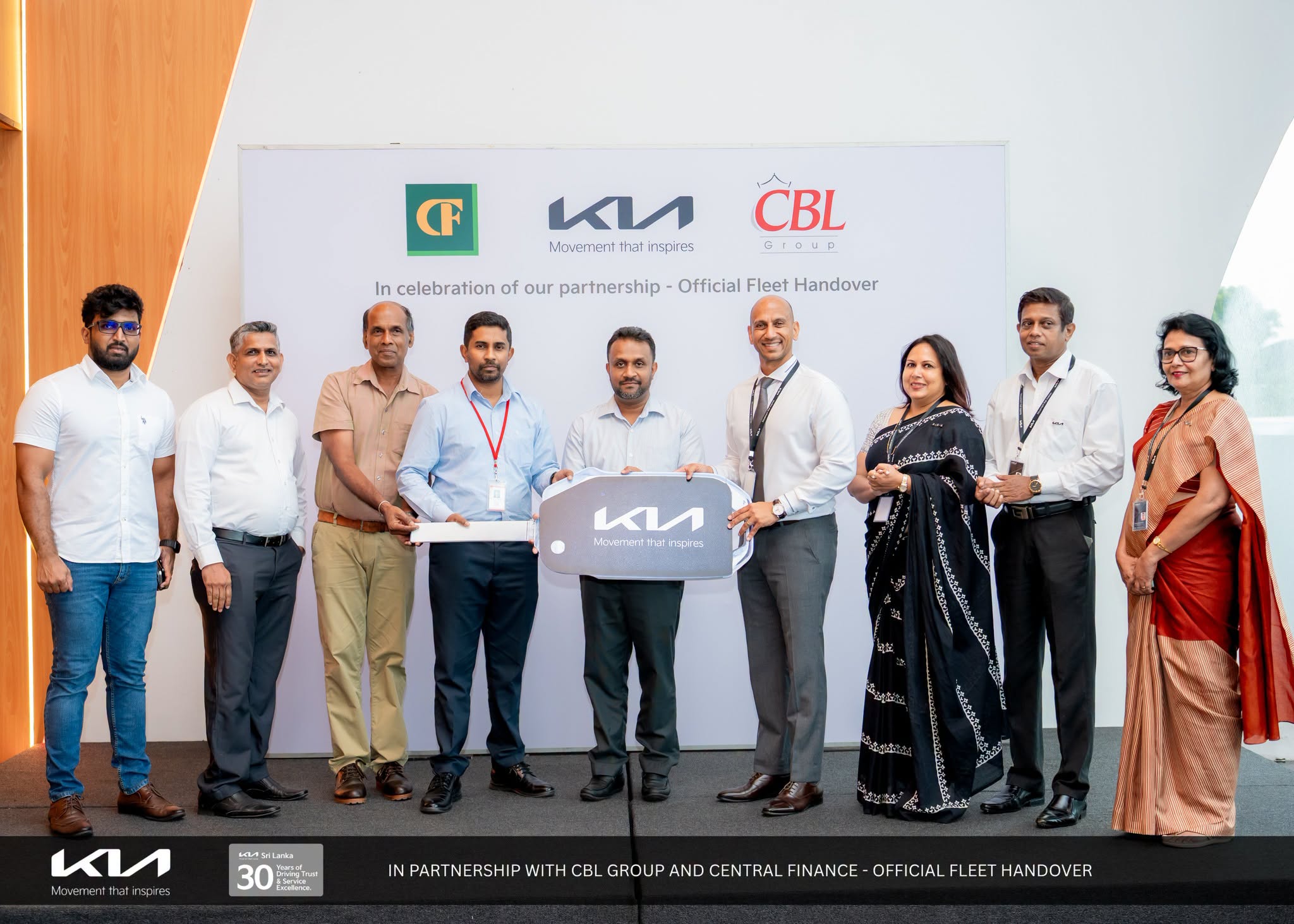 Kia Motors (Lanka) secures corporate fleet order from CBL Group for Kia Sonet SUVs