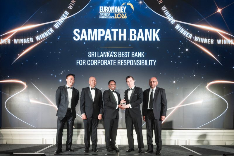Sampath Bank Named Sri Lanka’s Best Bank for Corporate Responsibility at Euromoney Awards 2026
