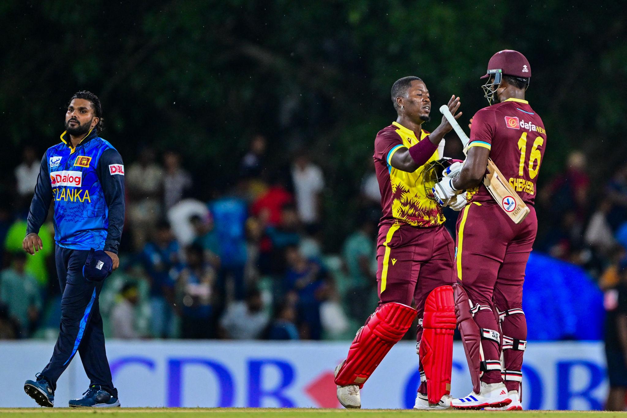 West Indies seal T20 series with dramatic five-wicket win against Sri Lanka
