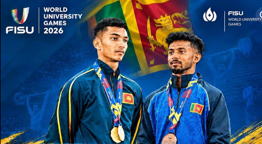Sri Lankan Weightlifters Win Gold and Bronze at FISU World University Games 2026