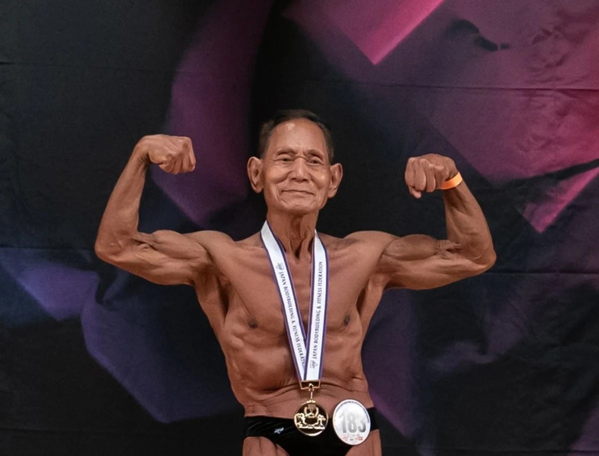 90 year old bodybuilder win championship in Japan