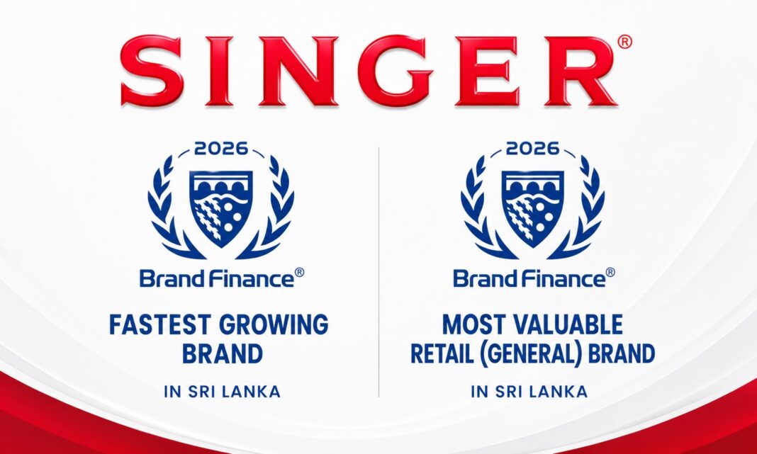 SINGER Named Sri Lanka’s Fastest-Growing Brand