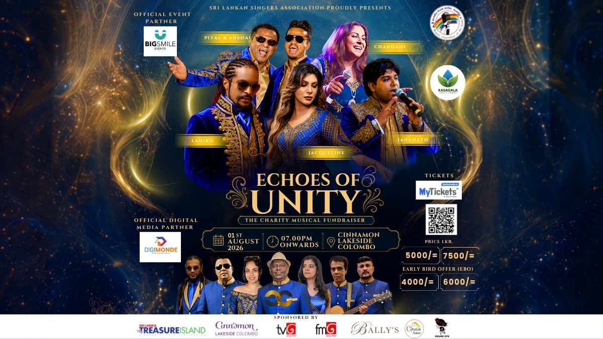 Echoes of Unity: Sri Lanka’s Finest Voices Unite for a Night of Music and Giving.