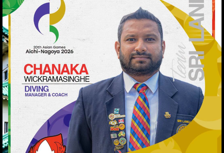Chanaka Wickramasinghe Selected as Coach and Manager of Sri Lanka Diving Team for Asian Games