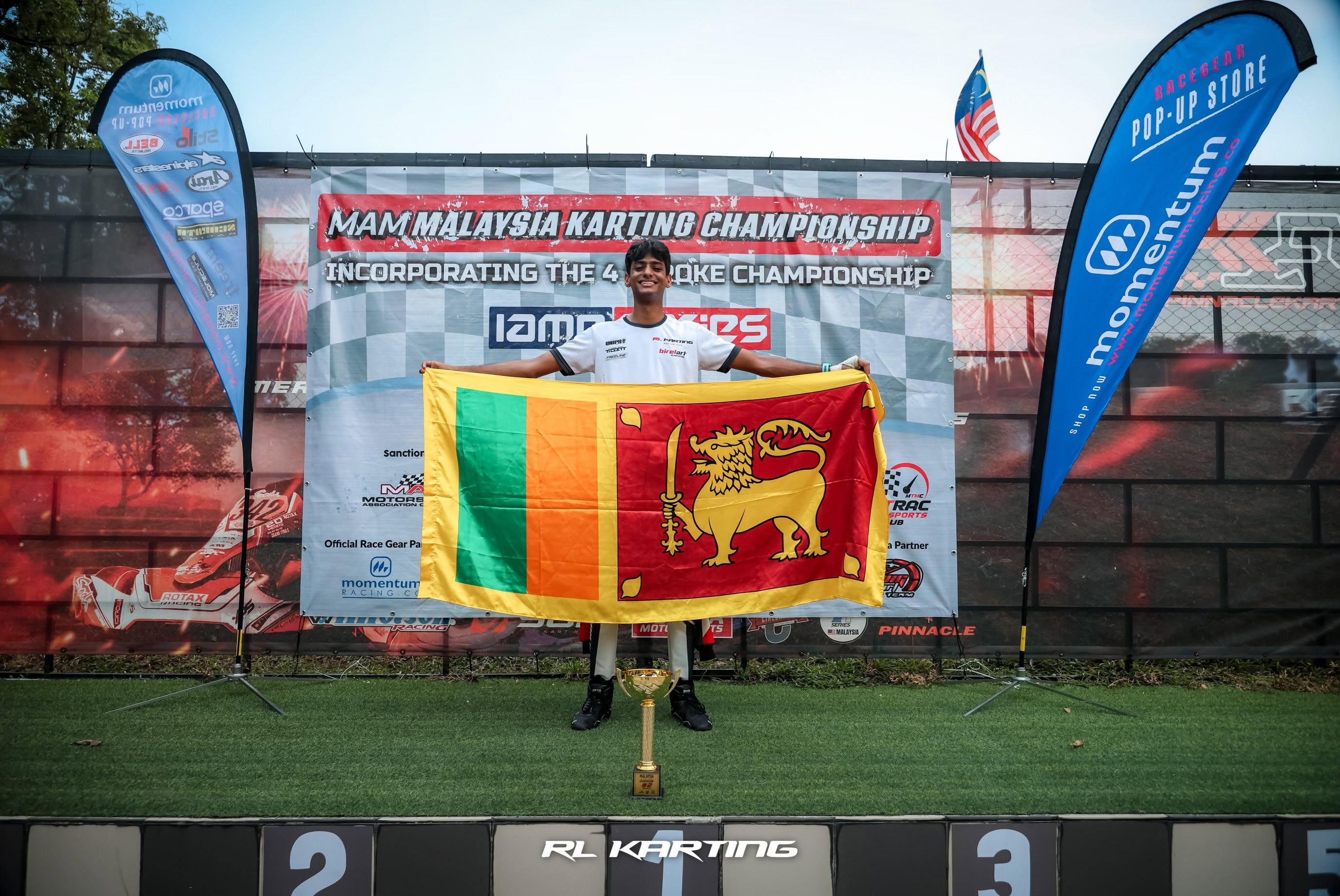Ryan Gunawardhana Secures Podium Finish in Malaysia Karting Championship Debut