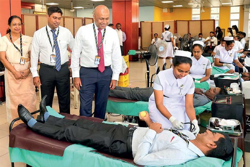 People's Bank holds blood donation camp to mark its 65th anniversary