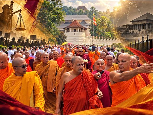 Buddhist Monks Urge Government to Resolve Gnanasara Thero’s Robe Removal Dispute Peacefully