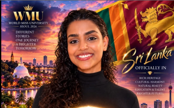 Shenali Jayaweera to Represent Sri Lanka at World Miss University 2026 in Seoul