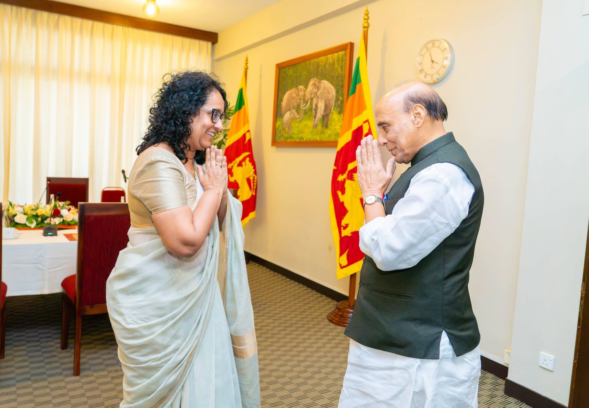 Indian Defence Minister Meets PM Harini Amarasuriya