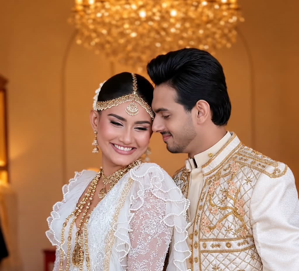 Former Miss World Sri Lanka Dusheni Silva Weds Actor Chathuranga Kodithuwakku