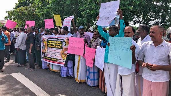 Socialist People’s Front Holds Protest in Colombo Demanding Cost-of-Living Relief