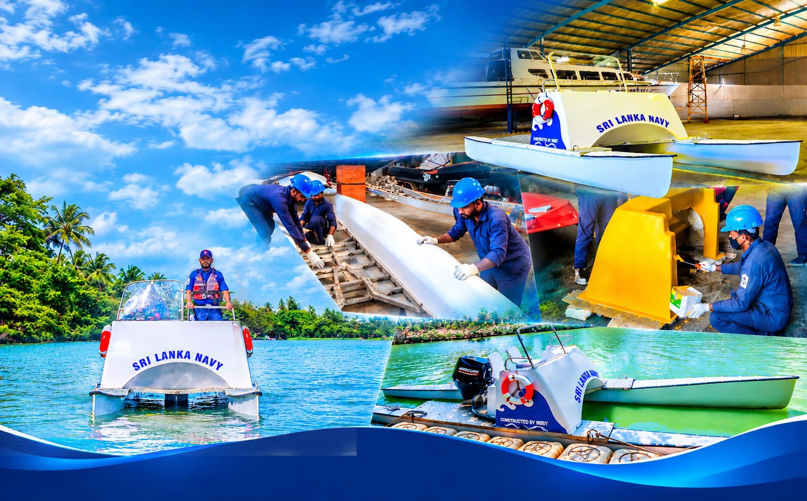 Sri Lanka Navy Builds First Indigenous Waveless Referee Boat for Water Sports